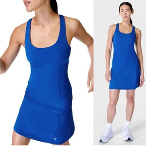 Sweaty Betty Power Workout Dress Lightning Blue tennis golf pickleball NWT‎ XS